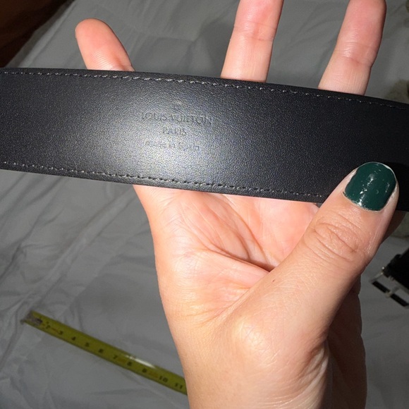Louis Vuitton Black Checkered Belt - Picture 3 of 7